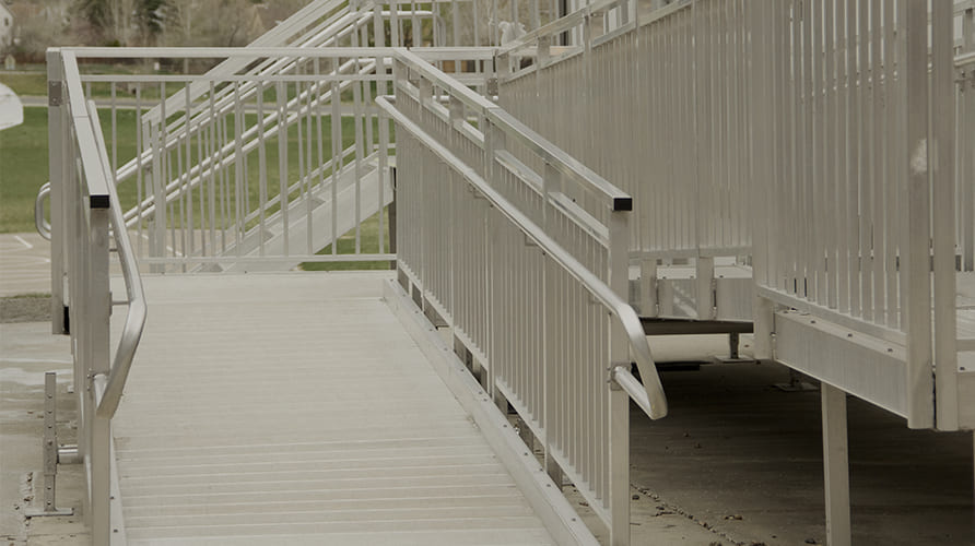 Image of a wheelchair ramp.